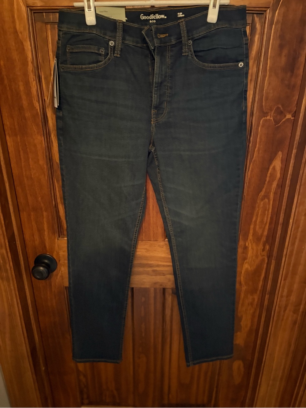 Goodfellow & Co Slim Men’s Jeans — Navy with Contrast Stitching